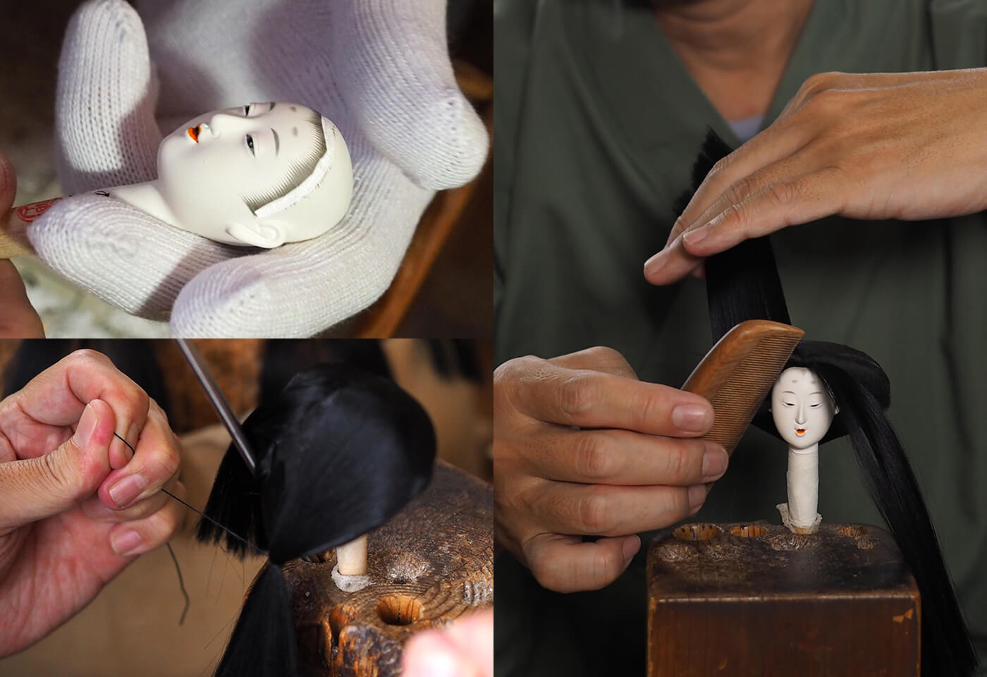 製作工程 髪付師井上