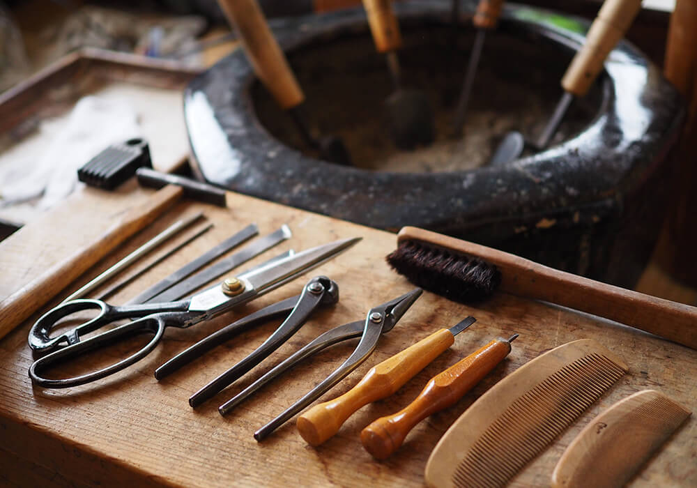 髪付師の職人道具